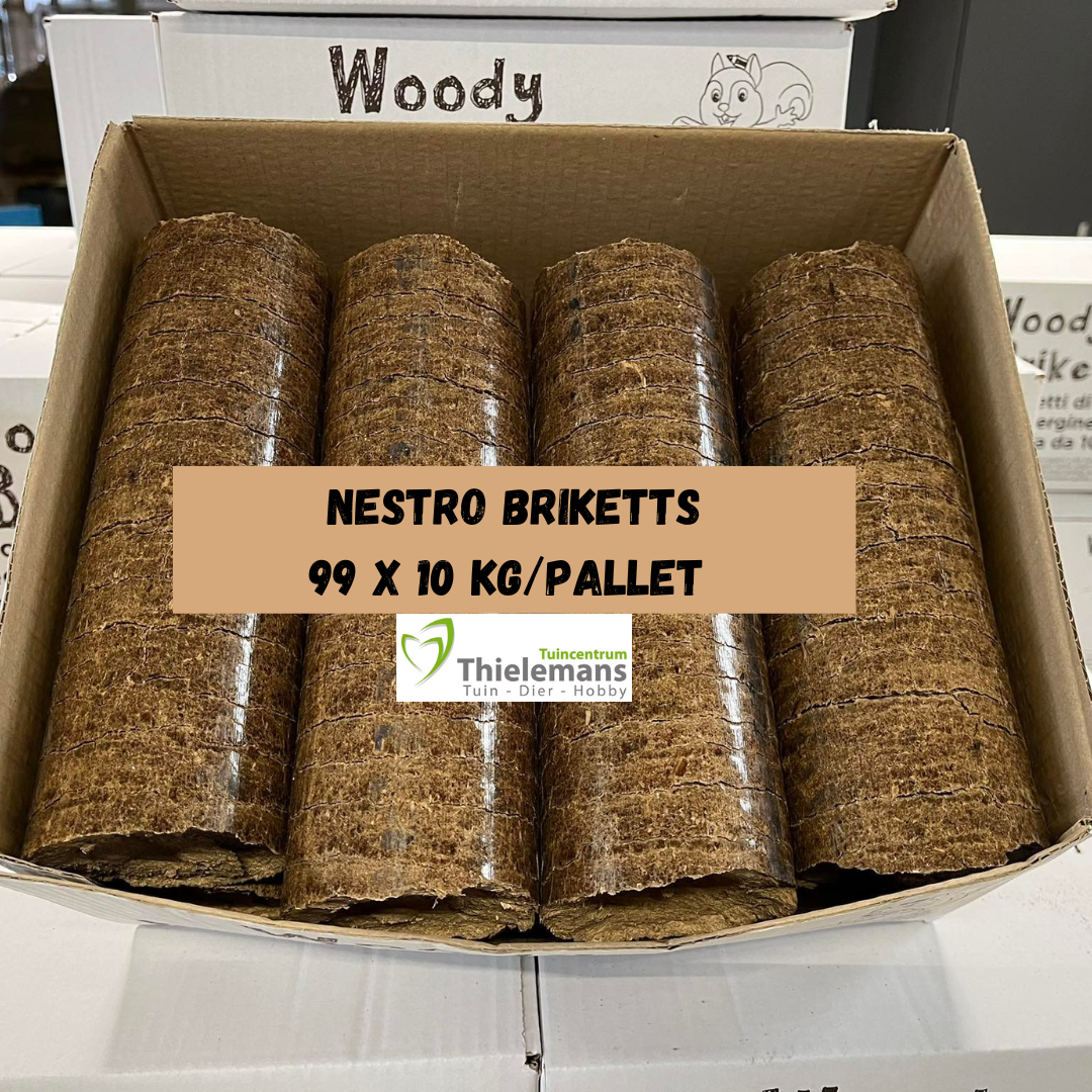 Afbeelding van Houtbriketten: Nestro 99 x 10 kg/pallet