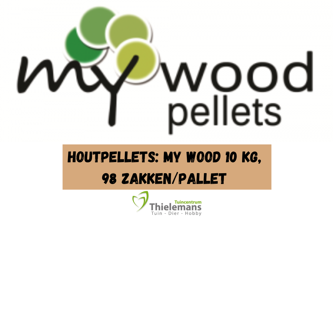 Afbeelding van Houtpellets My Wood 10 kg, 98 zakken/pallet