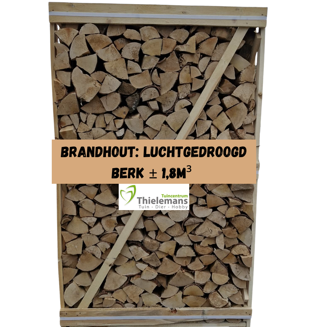Afbeelding van Brandhout: Berk, luchtgedroogd ± 1,8 m³